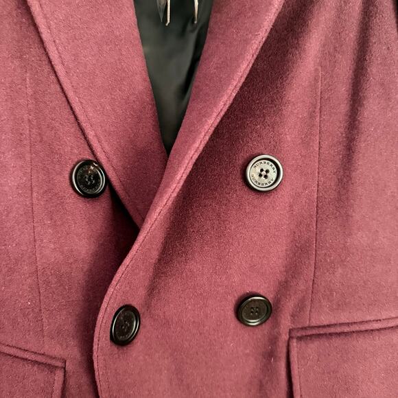Burberry Cairndale Cashmere Coat US0 UK2 IT34 Currant Eggplant Wine Burgundy - Picture 6 of 11